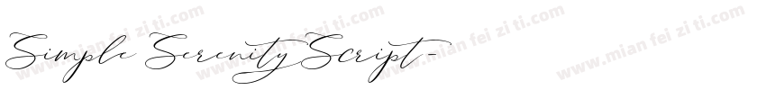 Simple Serenity Script字体转换